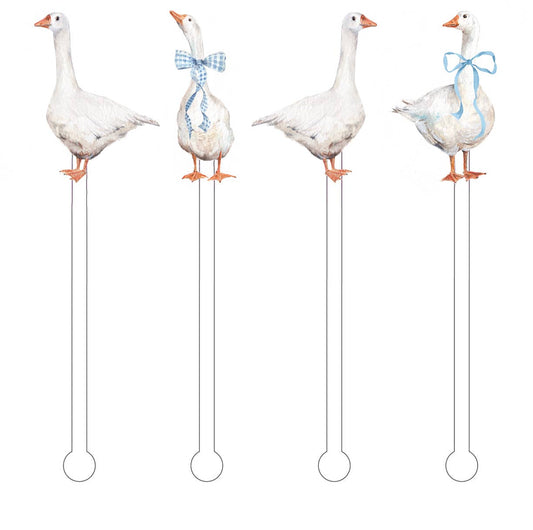 Garden Goose Stir Sticks Drink Stirrers | Set of 4