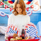 Red Striped Paper Plate 11" | 8 count