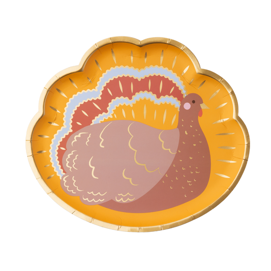 Turkey Plates | 8 count
