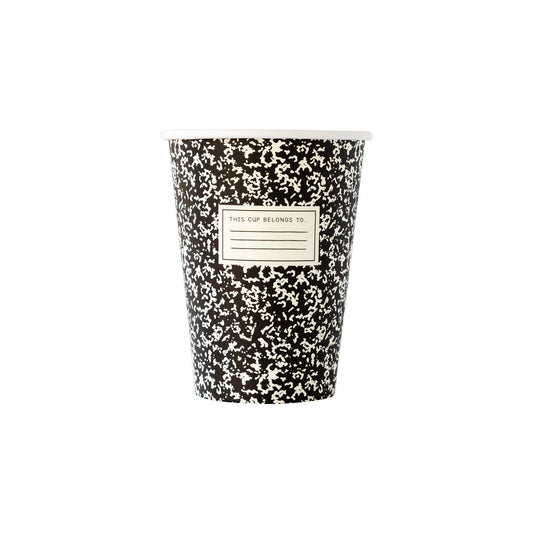 Back To School Composition Paper Cups | 8 count