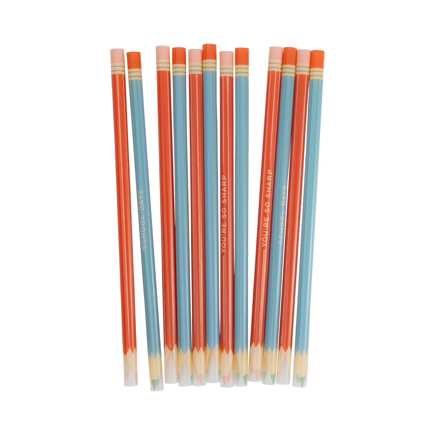 Colored Pencil Reusable Straws | 12 count