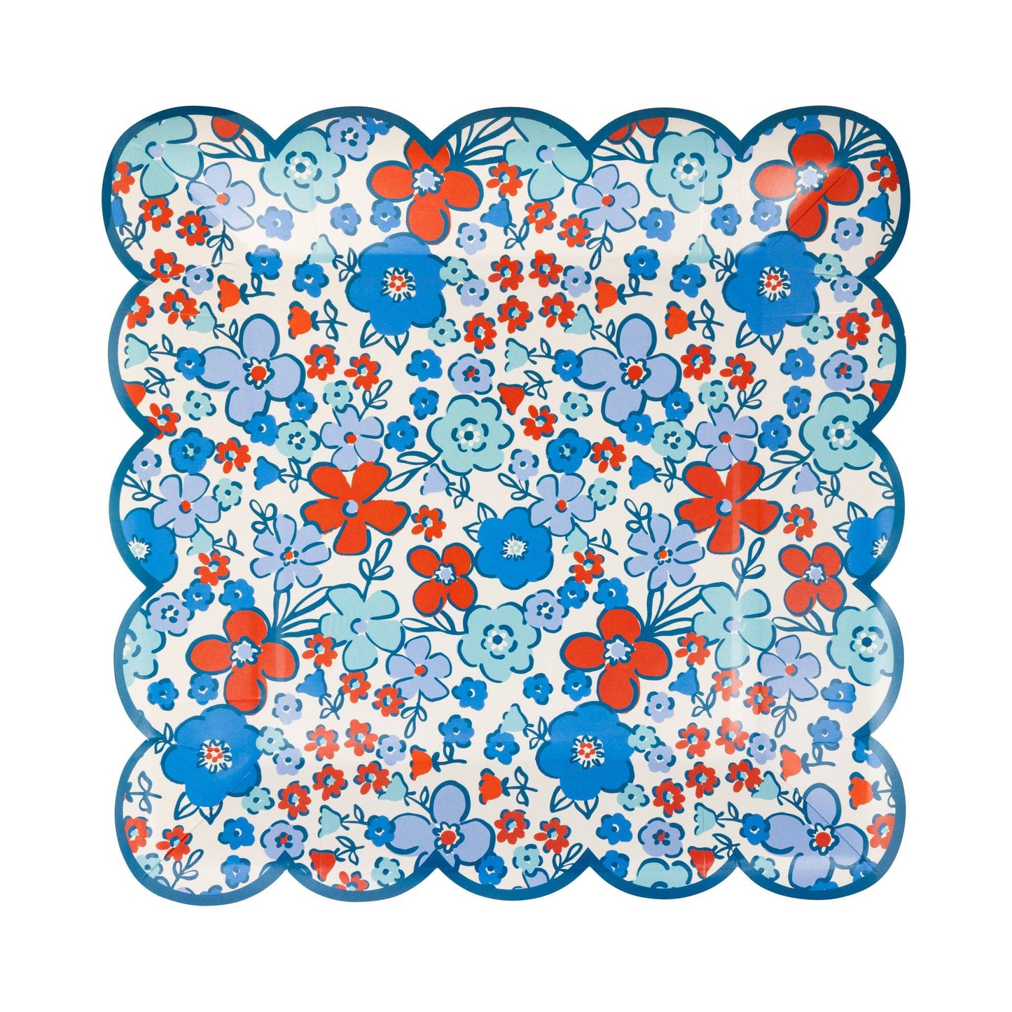 Floral Americana 9" Plates | 8 count
