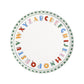 Alphabet Dessert Plates | 8 count