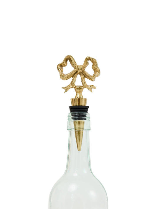 Wine Stopper | Gold Bow