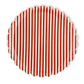 Red & White Candy Stripe Scalloped Dinner Plates | 12 count
