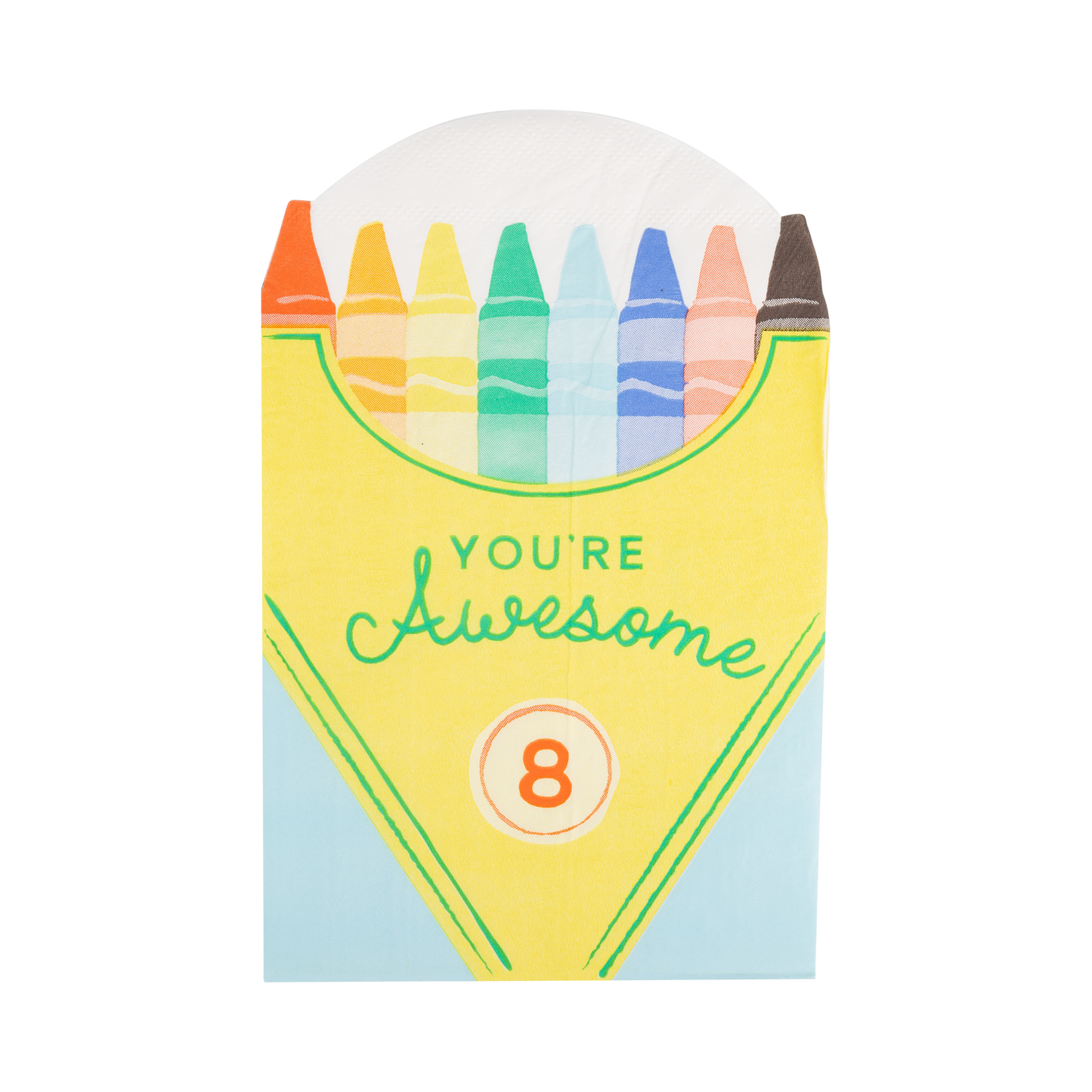 Crayon Box Shaped Dinner Napkins | 24 count