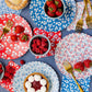 My Mind’s Eye floral cocktail paper napkin set featuring colorful flower patterns for special occasions and gatherings.