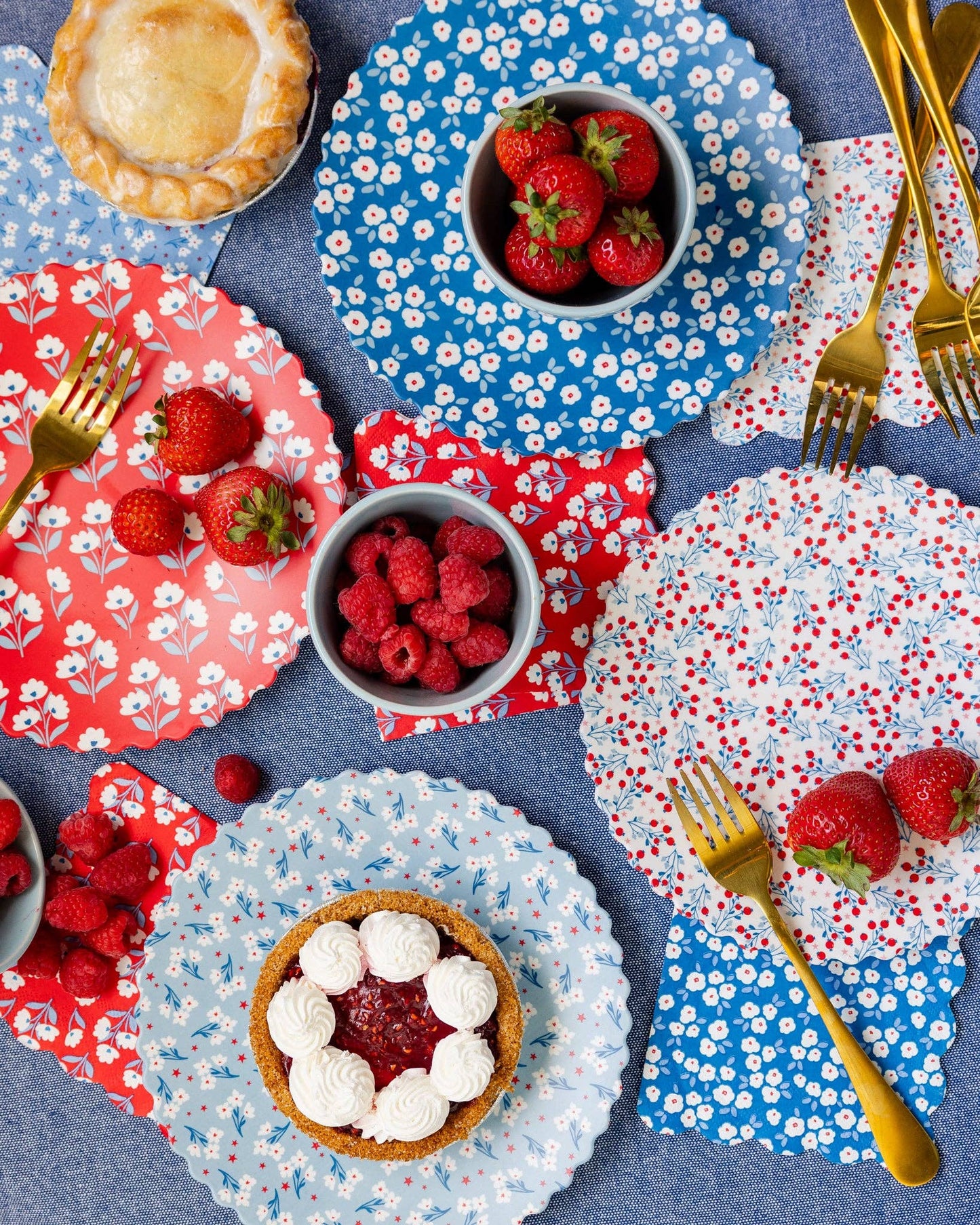 My Mind’s Eye floral cocktail paper napkin set featuring colorful flower patterns for special occasions and gatherings.