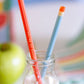 Colored Pencil Reusable Straws | 12 count