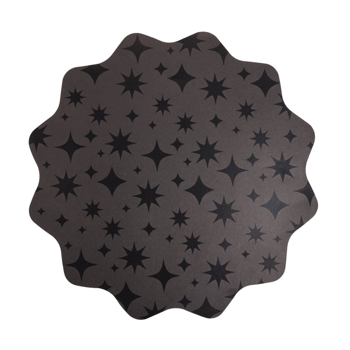 Sparks Fly Glossy Black Placemats | 10 count