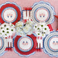 White Basketweave Dinner Paper Plates - Porcupine Paper Co.