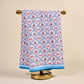 All-American themed waffle tea towel by The Darling Effect with patriotic red, white, and blue design featuring stars.