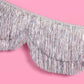 Silver Iridescent Scalloped Fringe Banner