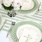 Sage Basketweave Dinner Paper Plates - Porcupine Paper Co.