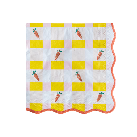 Sweet Carrot Easter Large Napkins | Pack of 20