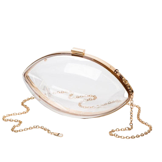 Game Day Football Style Clear Crossbody Bag