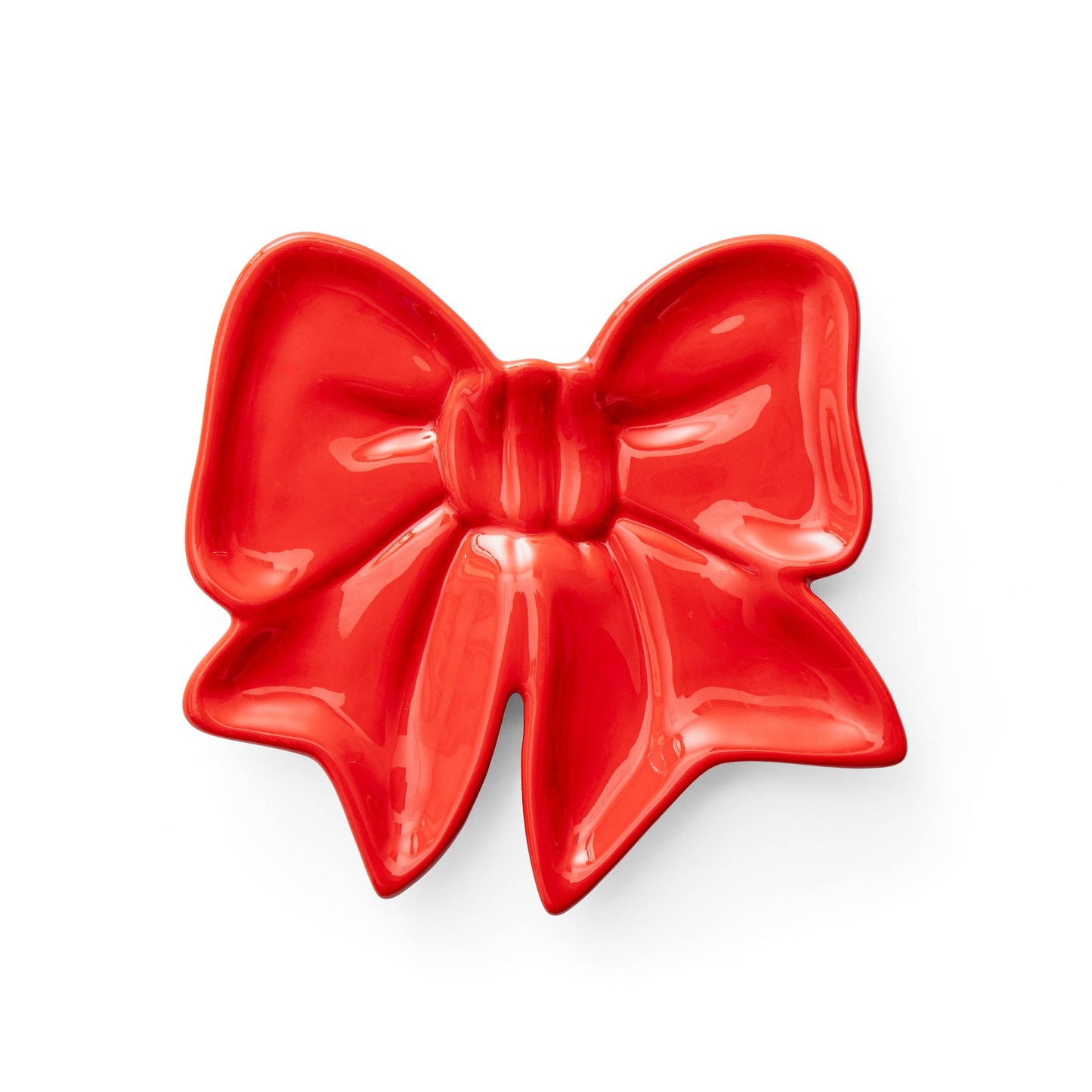 Jolly Red Bow Plate | Jewelry Dish