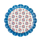 My Mind’s Eye floral paper plate set, 9-inch size, featuring vibrant floral patterns for parties and celebrations.