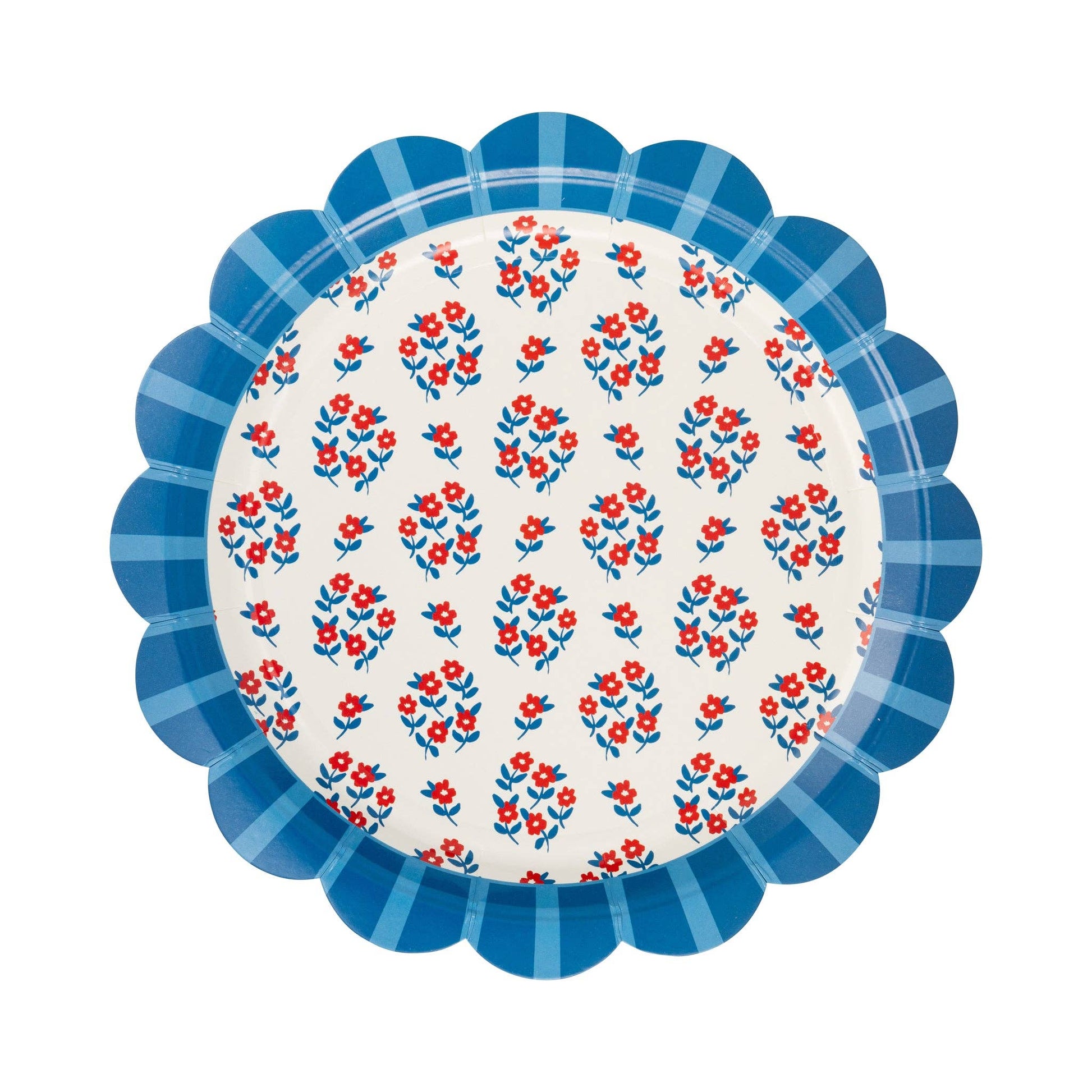 My Mind’s Eye floral paper plate set, 9-inch size, featuring vibrant floral patterns for parties and celebrations.