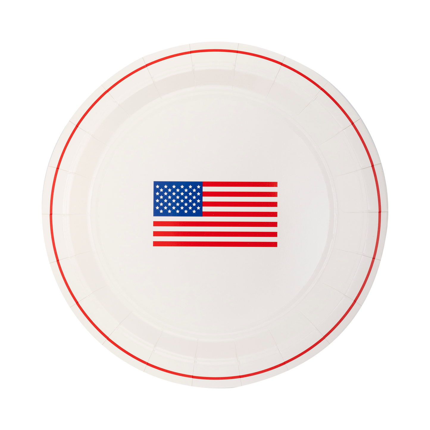 Round Flag Paper Plate
