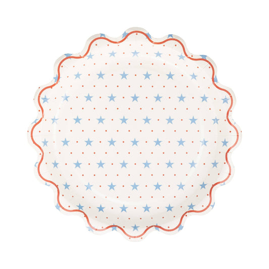 Hamptons Petite Stars 9" Paper Plates | 8 count