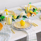 Soleil Yellow Cabana Stripe Cups | 8 count