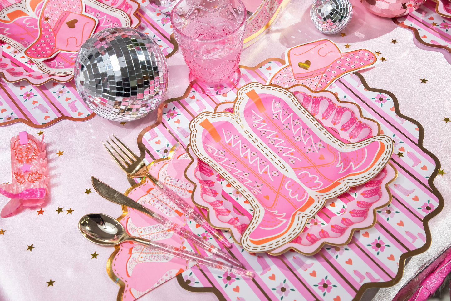 Boot Scoot Blooms Placemat Set - Porcupine Paper Co.