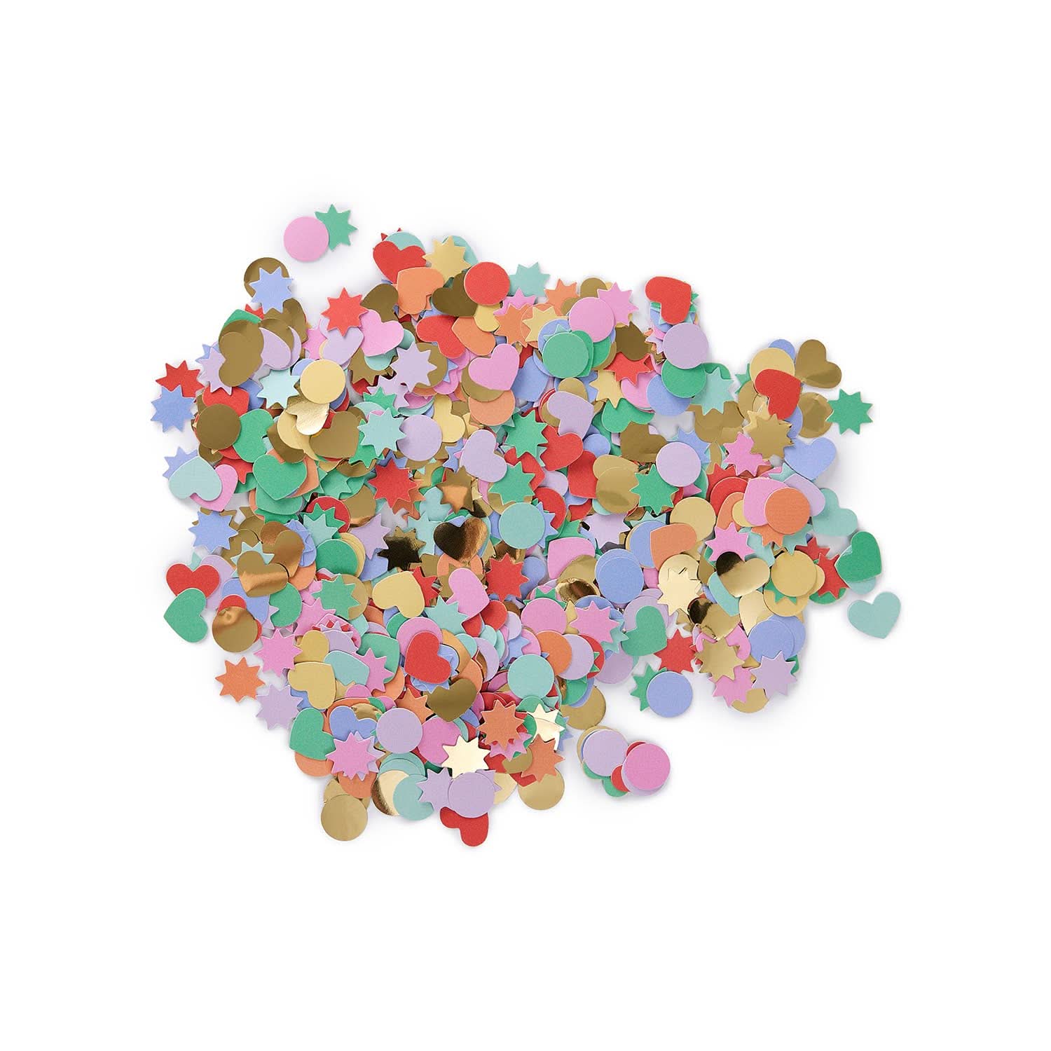 Colorful Magic Confetti Celebration Sprinkle Mix by Packed Party with vibrant, festive confetti pieces for parties and celebrations.