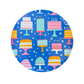 It's A Birthday Large Cake Print Plates 10" | Pack of 8