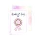 Thirteenwinks Mother's Day sticker card featuring "Best Mom Ever" message with colorful floral design and decorative lettering.