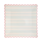 Pastel Striped Paper Plate Set 9" | Set of 8