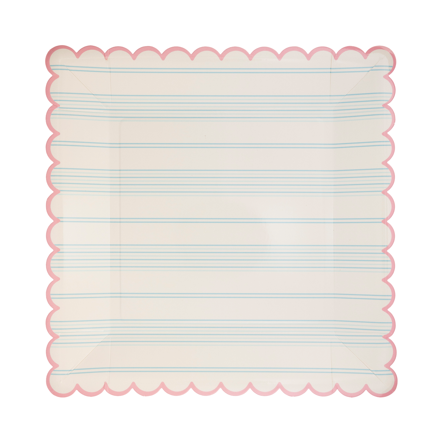 Pastel Striped Paper Plate Set 9" | Set of 8