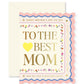Mother's Day scallop greeting card by Ginger P. Designs with floral and scallop edge details displayed flat on a white background.