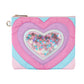 Taylor Quilted Hearts Confetti Pencil Pouch by Packed Party with colorful heart and confetti pattern on quilted fabric.