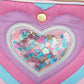 Packed Party Taylor quilted confetti hearts insulated lunchbox with colorful heart pattern and padded quilted design.