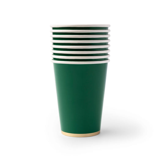 Emerald Green Signature Cups | Set of 8