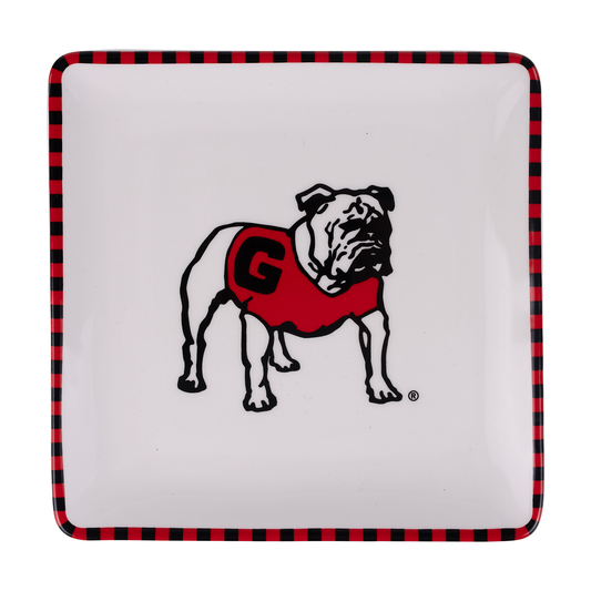 Glory Haus Georgia Trinket Tray with colorful Georgia state design and decorative border, perfect for jewelry and small accessories.