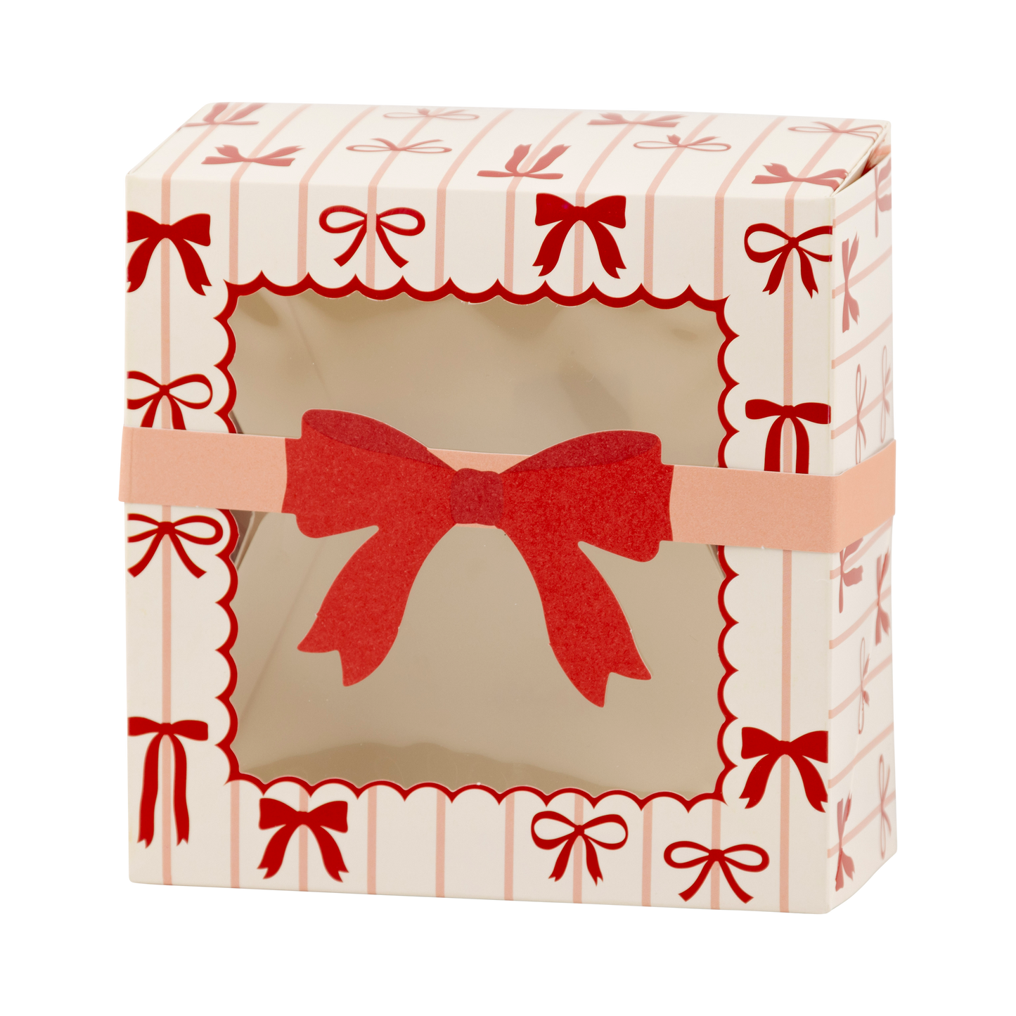 Red and Pink Bows Cookie Box | 6 count