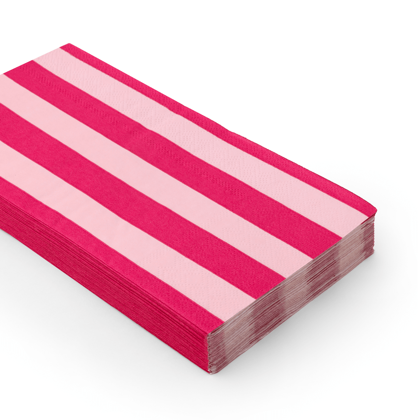 Light & Haute Pink Cabana Stripe Guest Towels | 20 Count - Porcupine Paper Co.