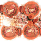 Thanksgiving turkey-shaped plates from Gatherings by Curated Paperie, featuring festive autumn-inspired design for holiday celebrations.