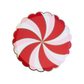 Christmas Peppermint Candy Small Scalloped Plates 8.5" | 8 count