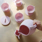 Primrose Pink Silicone Tea Play Set