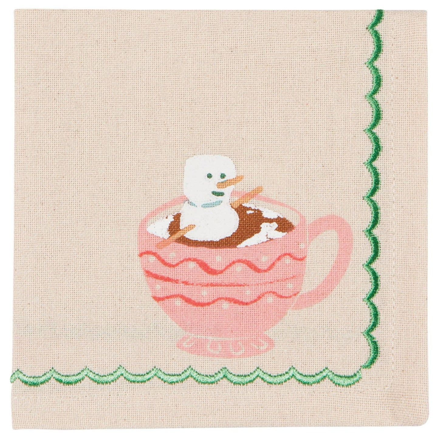 Cozy Cups Christmas Cocktail Napkins | Set of 4