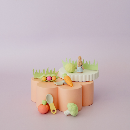 Bunnies In The Garden Eraser Set | Set of 8