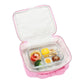 Taylor Quilted Confetti Hearts insulated lunchbox by Packed Party with colorful heart patterns and quilted fabric design.