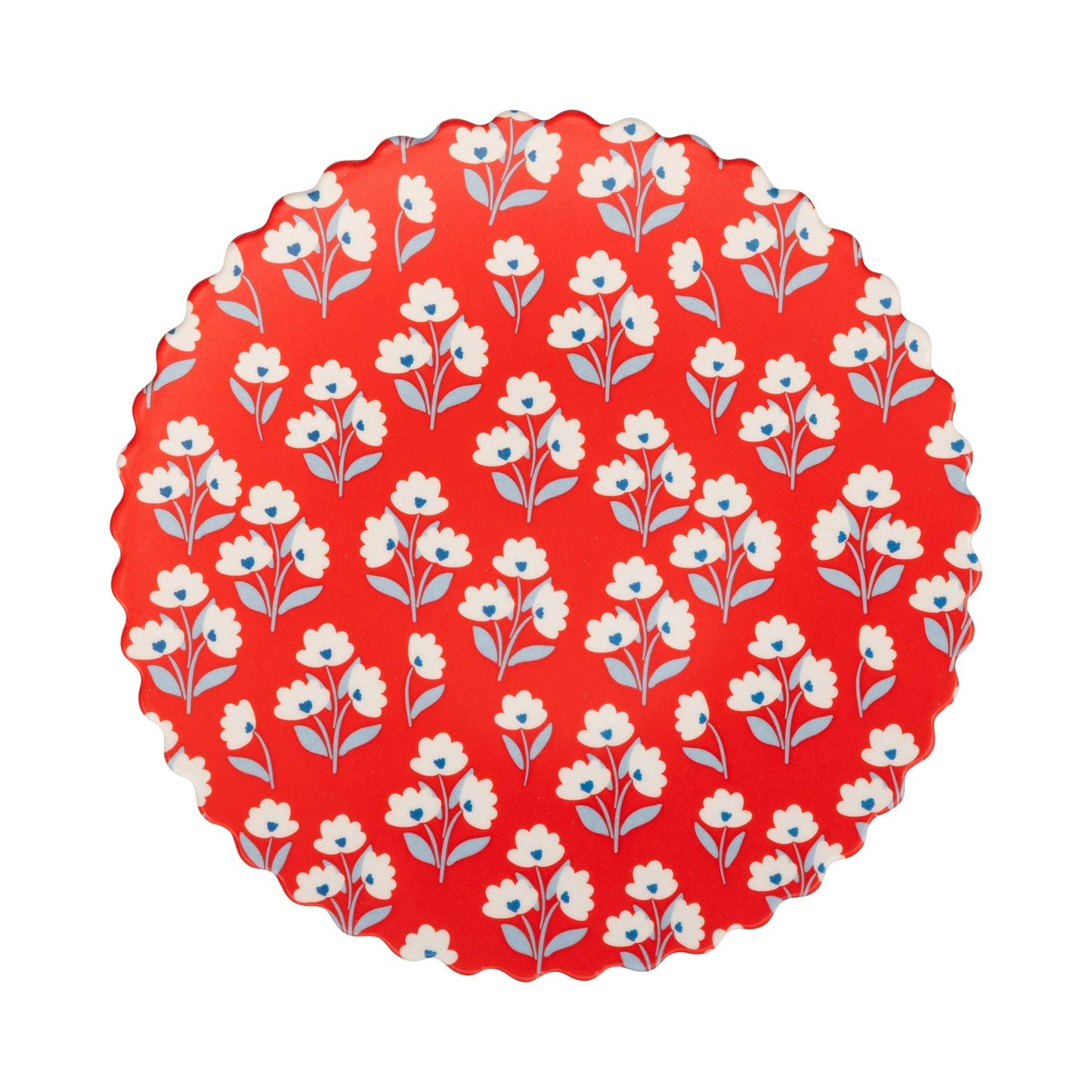 Set of floral bamboo plates from My Mind’s Eye FLO1240 Floral Bamboo Plate Set, featuring colorful botanical designs.