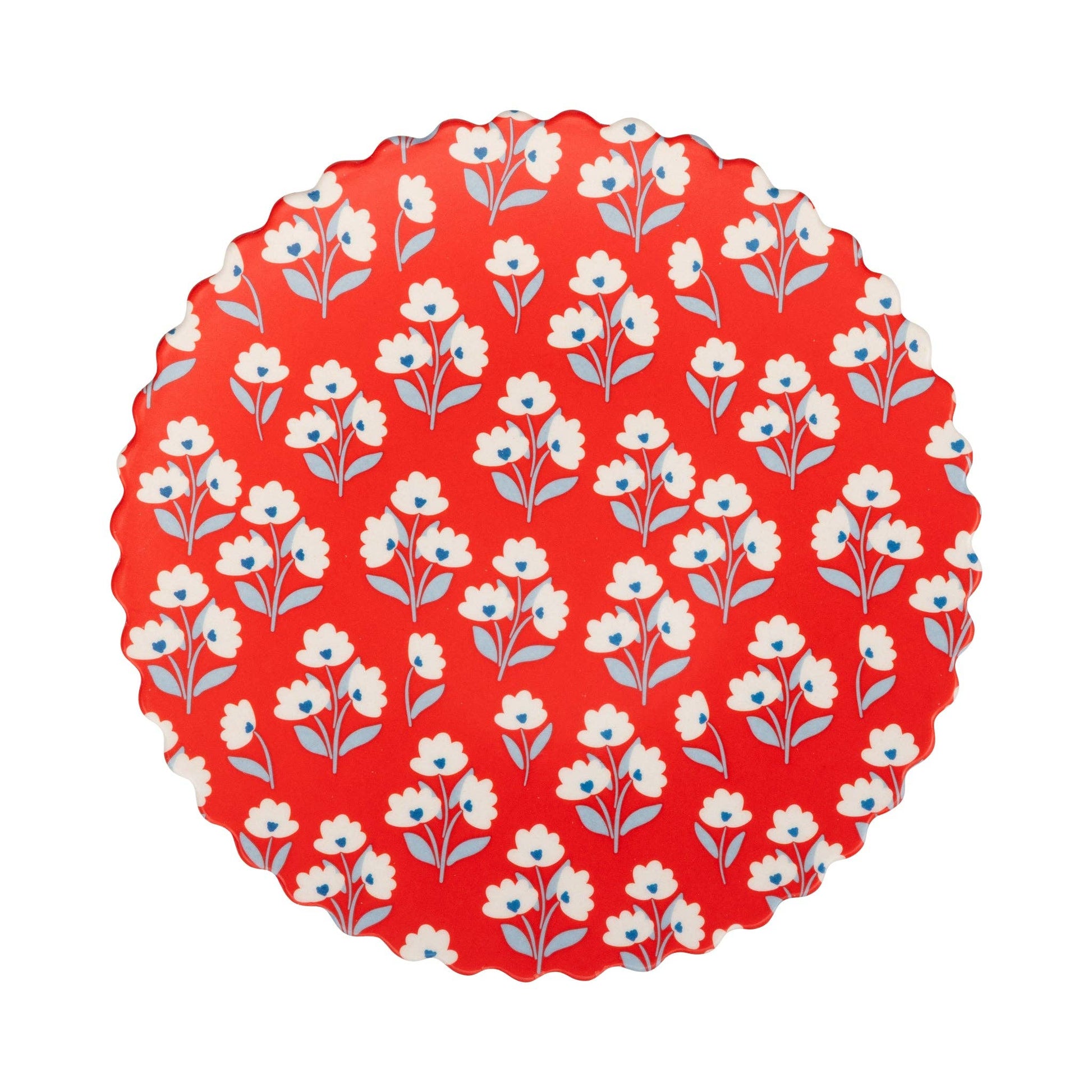 Set of floral bamboo plates from My Mind’s Eye FLO1240 Floral Bamboo Plate Set, featuring colorful botanical designs.