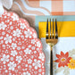 Autumn floral dinner plates by Gatherings by Curated Paperie with colorful fall-inspired floral patterns on ceramic plates.