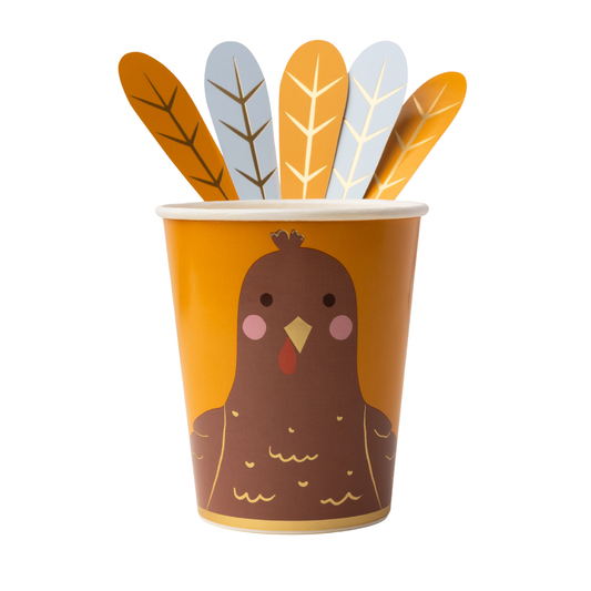 Turkey Party Cups | 8 count
