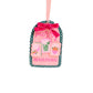 Acrylic ornament featuring a festive Merry Mahjong design by The Darling Effect, with colorful holiday-themed graphics.